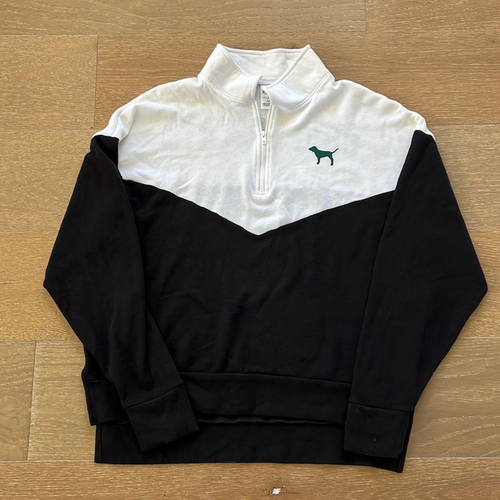 PINK VS Ohio Bobcats Quarter-Zip Sweatshirt size small